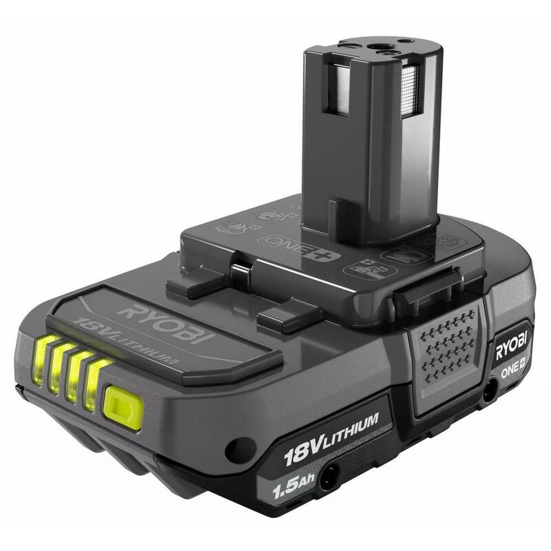 RYOBI ONE+ HP 18V Juego de Impacto Inalámbrico Compacto sin Escobillas de 1/4 in. con (2) Baterías de 1.5 Ah, Cargador y Bolsa - PSBID01K