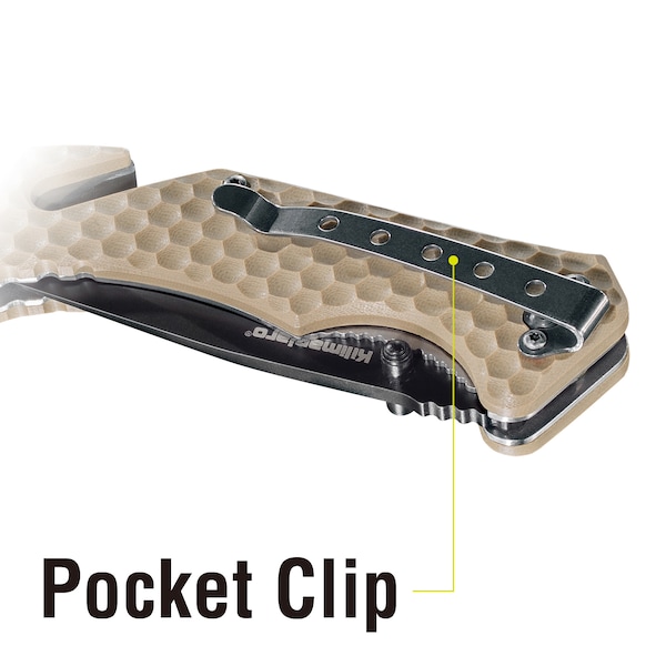 Kilimanjaro Folding Knife - Utac - Black Finish - 910032