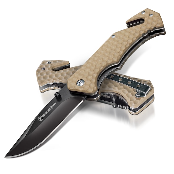 Kilimanjaro Folding Knife - Utac - Black Finish - 910032