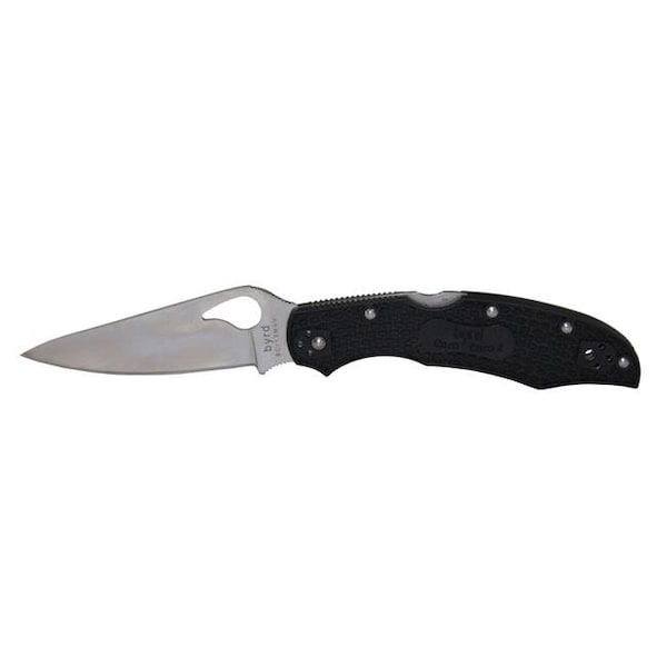 Spyderco Spyderco 401130 Knife Byrd Cara Cara2 Lightweight Black FRN Plain Edge - 401130