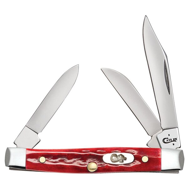 Case Cutlery 2023 Case Pocket Worn Old Red Bone Corn Cob Jig Small Stockman 6333 Ss - CAS-10305