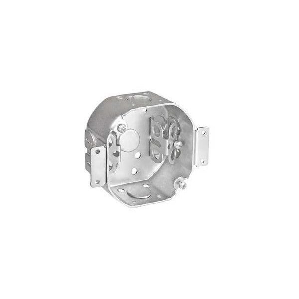 Southwire Electrical Box, 20 cu in, Octagon Box Type, Steel, Octagon Shape - 54171-OWBX