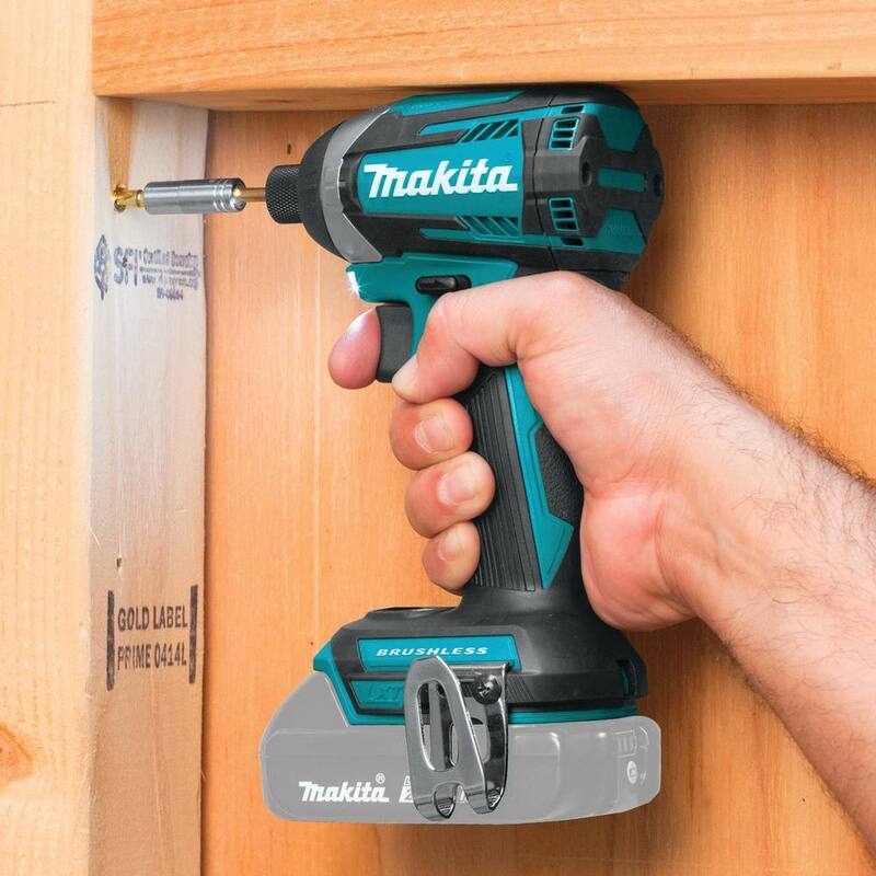 Controlador de impacto inalámbrico Makita 18V LXT de iones de litio sin escobillas de 1/4 de pulgada con modo de cambio rápido de 3 velocidades (sólo herramienta) - XDT14Z.