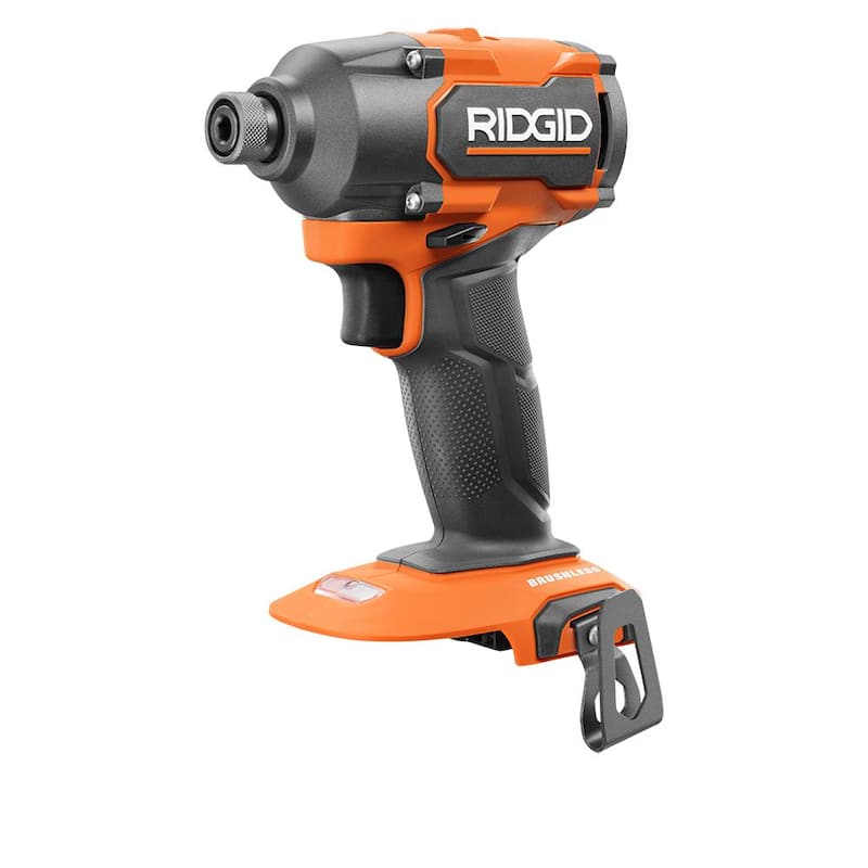 RIDGID 18V Sin escobillas inalámbrico de 3 velocidades 1/4 pulg. Destornillador de impacto (herramienta solamente) - R862311B
