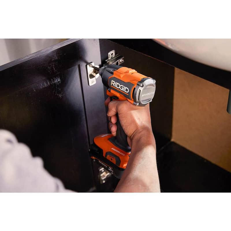 RIDGID 18V Sin escobillas inalámbrico de 3 velocidades 1/4 pulg. Destornillador de impacto (herramienta solamente) - R862311B