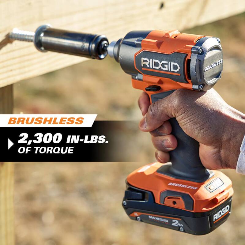 RIDGID 18V Sin escobillas inalámbrico de 3 velocidades 1/4 pulg. Destornillador de impacto (herramienta solamente) - R862311B