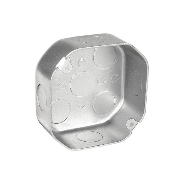Southwire Electrical Box, 15.5 cu in, Octagon Box Type, 4 Gangs, Steel, Octagon Shape - 54151-VT