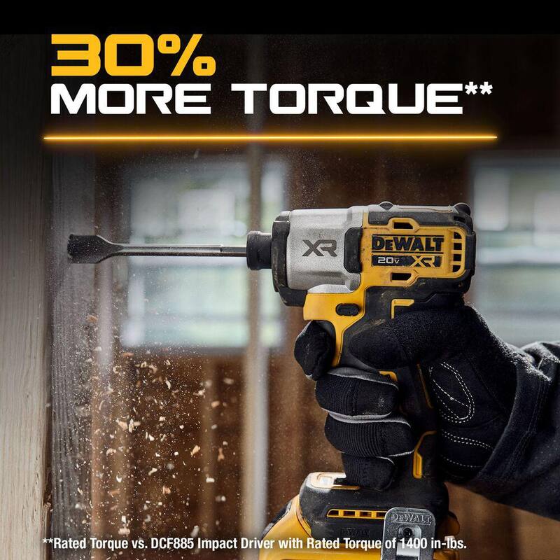 DEWALT 20V MAX XR Kit de Impacto Inalámbrico sin Escobillas de Litio-Ion de 1/4 de pulgada y 3 velocidades con baterías de 2Ah y 1.7Ah, cargador y estuche - DCF845D1E1