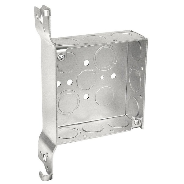 Southwire Electrical Box, 21 cu in, Square Box Type, 4 Gangs, Steel, Square Shape - 52151-SWB