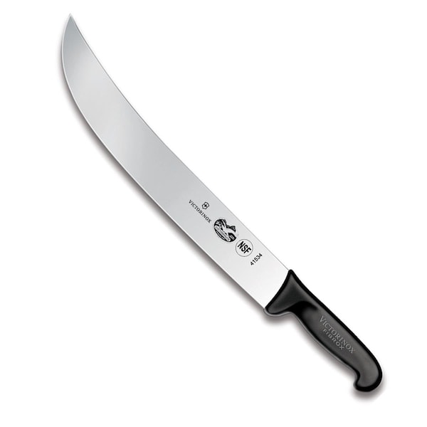 Beautyblade 2019 14 in. Victorinox Kitchen Fibrox Pro Cimeter Blade, Black - BE3293682