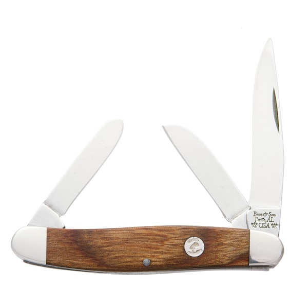 Bear & Sons Cutlery 2023 Bear 3 1/4' Heritage Walnut Medium Stockman - BEA-C218