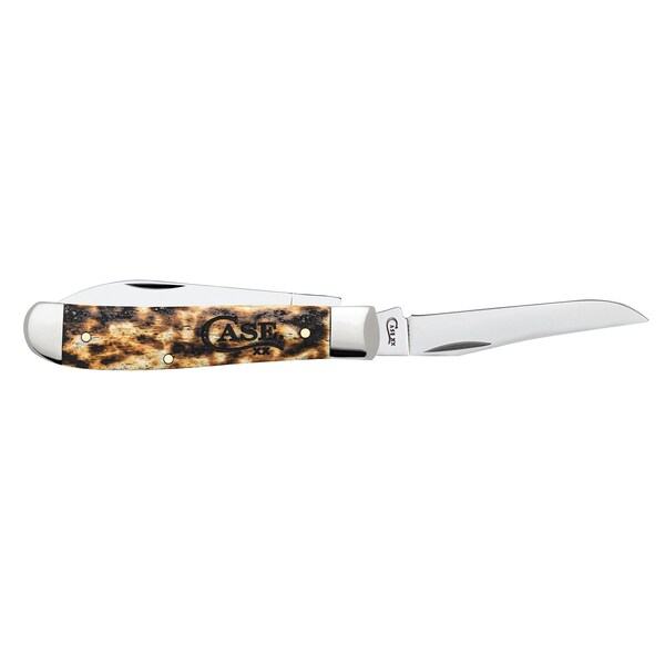 Case Cutlery 2023 Case Natural Bone Toasted Color Wash Mini Trapper 6207W Ss - CAS-67911