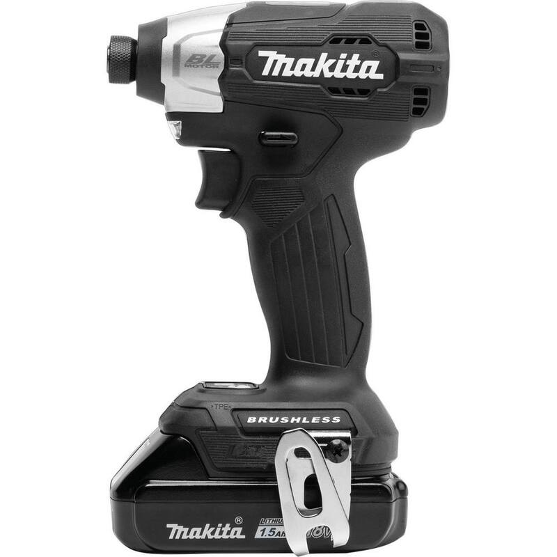 Paquete de Atornillador de Impacto a Batería sin Escobillas de Iones de Litio Subcompacto de 18V LXT de Makita con Velocidad Variable (1.5Ah) - XDT18SY1B