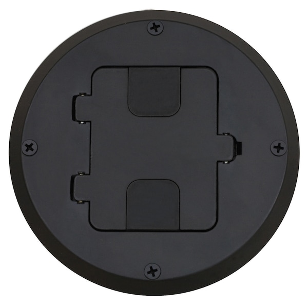 Hubbell Wiring Device-Kellems Electrical Box, Floor Box Type, 1 Gang - RF515BK