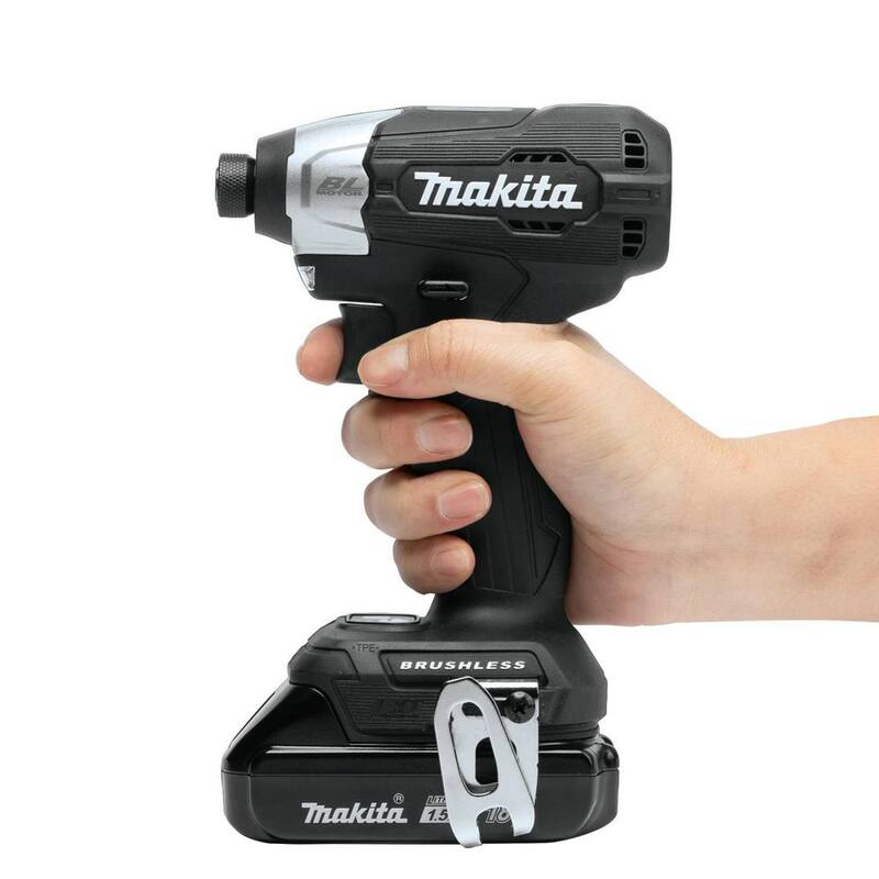 Paquete de Atornillador de Impacto a Batería sin Escobillas de Iones de Litio Subcompacto de 18V LXT de Makita con Velocidad Variable (1.5Ah) - XDT18SY1B