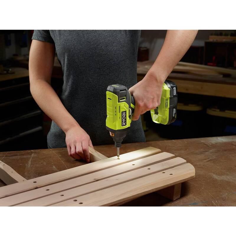 RYOBI ONE+ 18V Inalámbrico 1/4 pulgadas Impact Driver (Herramienta solamente) - P235AB