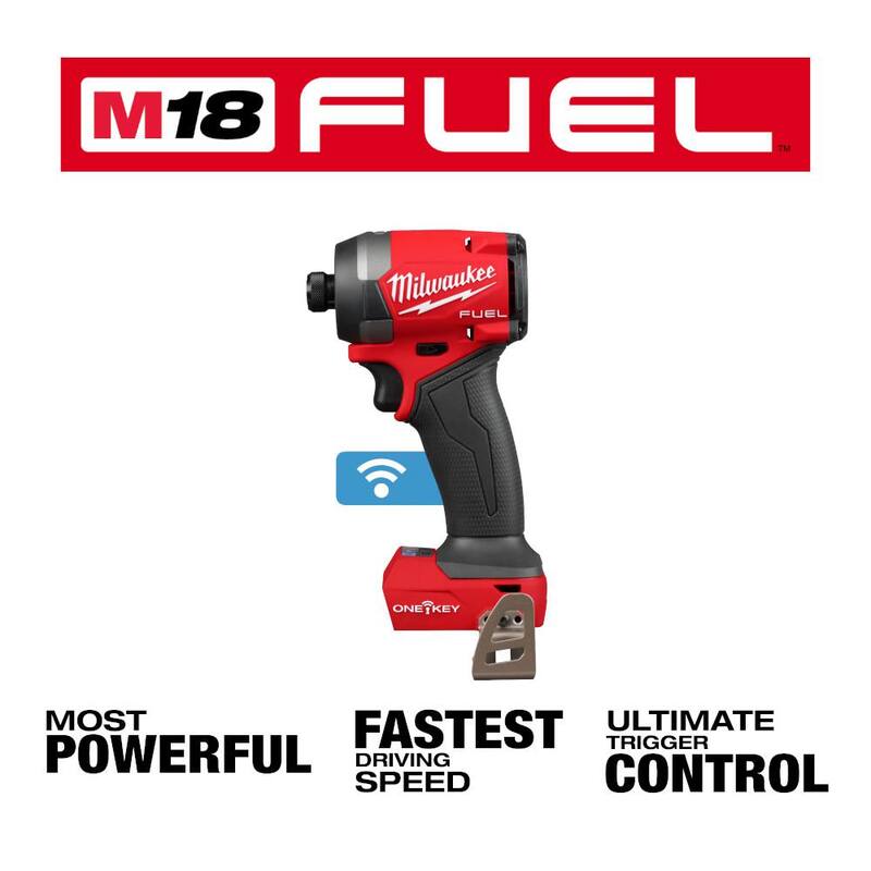 Milwaukee M18 FUEL ONE-KEY 18V Lithium-Ion Brushless Cordless 1/4 pulgadas Hex Impact Driver (Herramienta solamente) - 2957-20