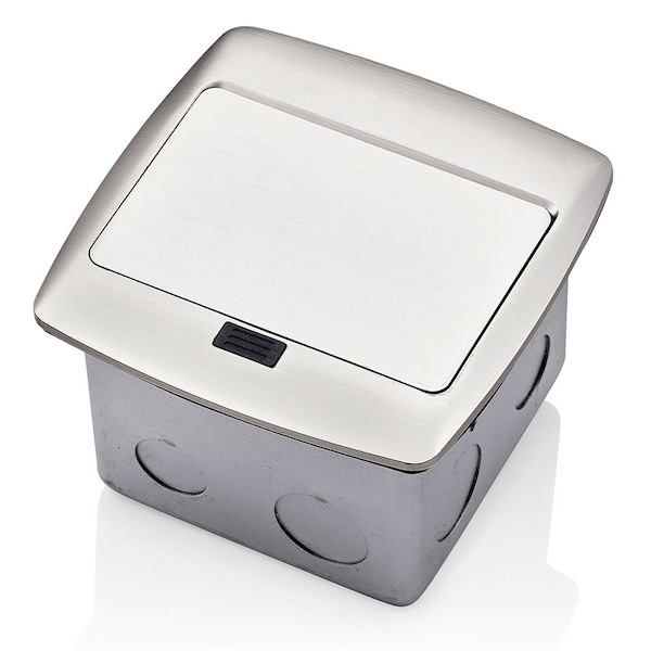 Leviton Electrical Box, Outlet Box Type, Steel, Rectangular Shape - PFGF2-BN