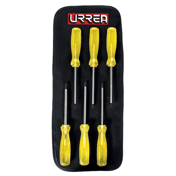 Urrea Amber Screwdriver Set of 6 Pieces Torx tip - 93W