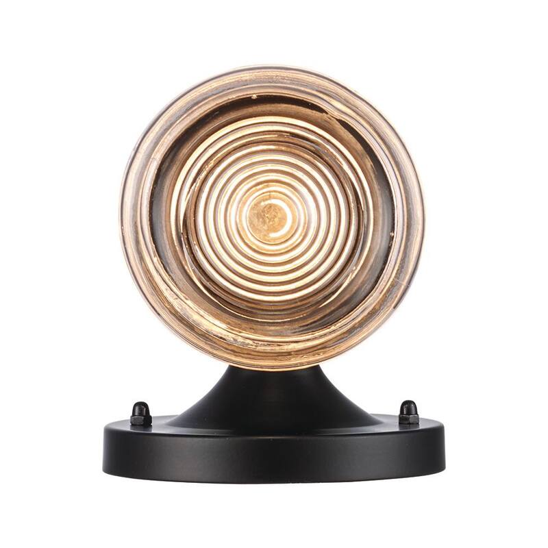Marca privada no marcada - Linterna de pared para exteriores de tarro de jalea negra de 1 luz - EXTBAL-001BK
