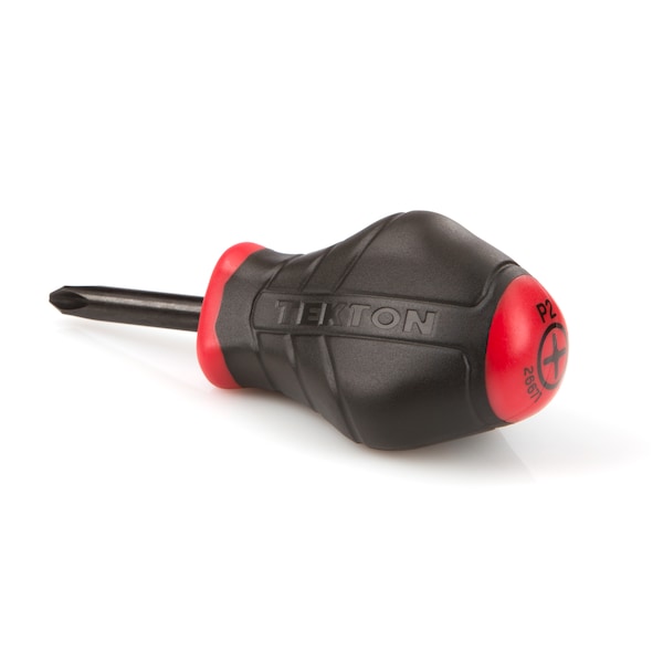 Tekton Stubby High-Torque Black Oxide Blade Screwdriver Set, 2-Piece (#2, 1/4 in.) - DRV41208