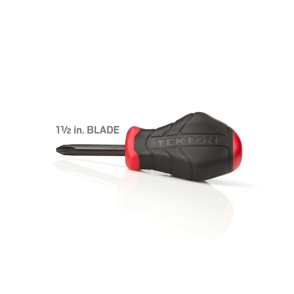 Tekton Stubby High-Torque Black Oxide Blade Screwdriver Set, 2-Piece (#2, 1/4 in.) - DRV41208