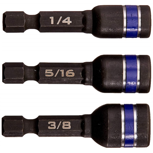 Irwin Irwin Tools 3-Piece Impact Performance Series Lobular Nut Setter Set (1/4, 5/16, 3/8 in.) - IWAF342-3