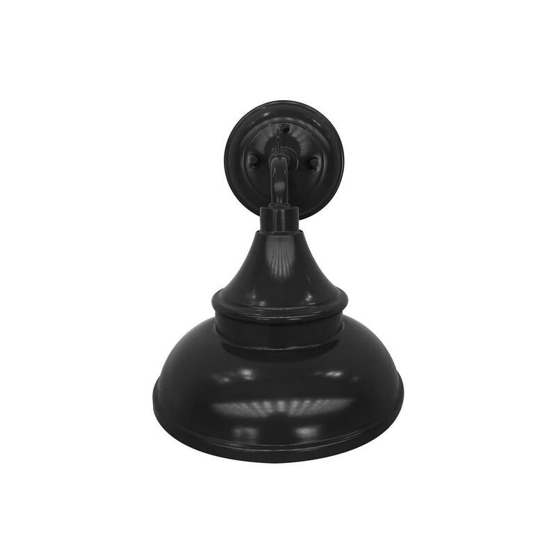 Lámpara de pared exterior tipo brasero en negro de 11 pulgadas Hampton Bay - EW10139BK