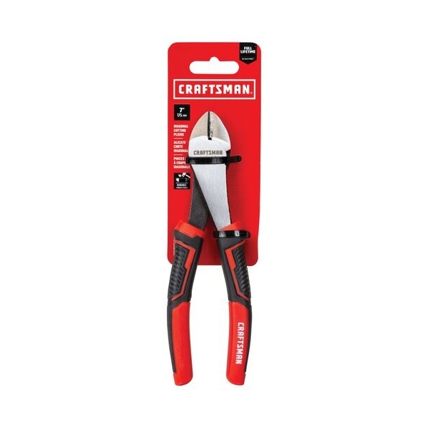 Craftsman Diagonal Cutting Pliers, Steel, 7 1/4" L - CMHT81647