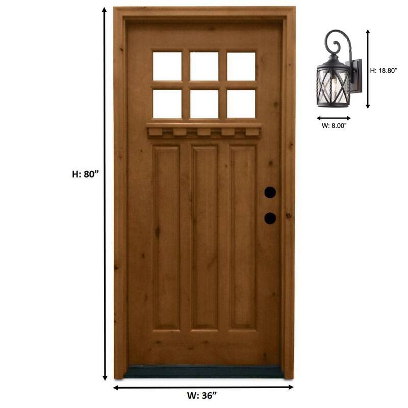 Colección de Decoradores para el Hogar Walcott Manor 18.75 pulgadas Lámpara de Pared Exterior Industrial con un Luz Negra Dura con Vidrio Semilla Transparente - 7954HDCBLDI