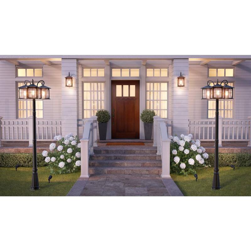 Colección de decoradores de hogar Brimfield 12.75 pulgadas Luz de pared exterior lineal de voltaje con lámpara de pared sin bombilla incluida - Y37029A-151