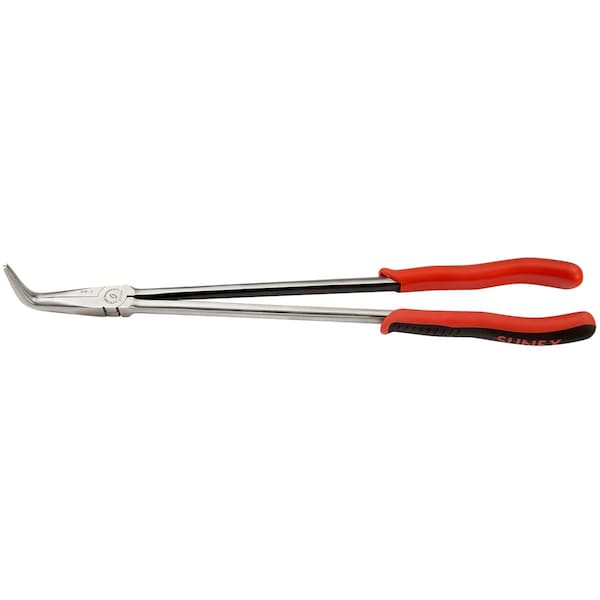 Sunex Extra Long Reach 90 Degree Needle Nose Pliers, 16In - SUN3716V