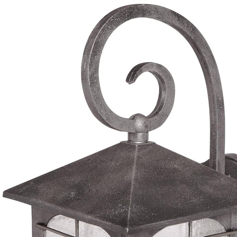 Colección de Decoradores del Hogar Lámpara de Pared Exterior de Hierro Envejecido de 17.5 pulgadas con 3 Luces de Voltaje de Línea y sin Bombillas Incluidas - Y37030A-151