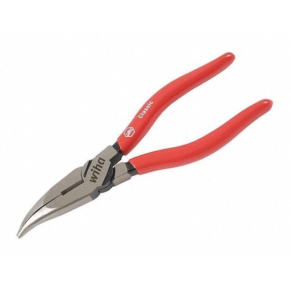 Wiha Soft Grip Bent Long Nose Pliers 8 - 32625