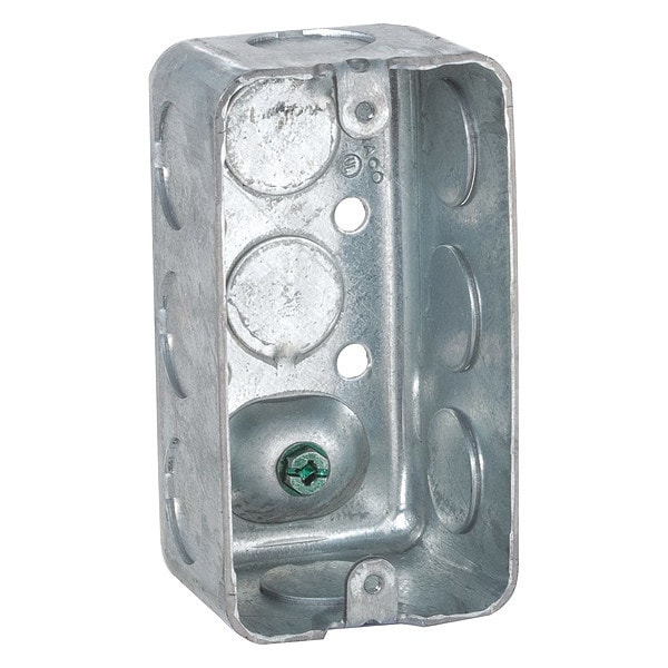 Bell Outdoor Utility Box Ground Srew, 1 Gang, Steel, Junction Box Type - 611