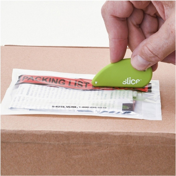 Slice Safety Cutter, Micro-Ceramic, 1/5"Wx2-2/5"Lx1-1/5"H, Green - SLI00200