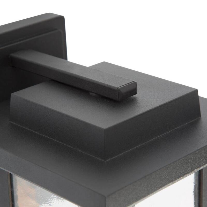 Lámpara de pared exterior estilo granja moderna con 1 luz y pantalla de vidrio con agua - FUNQIBHD1321SF6