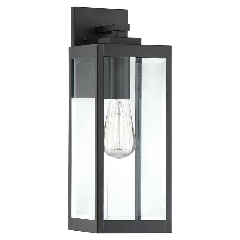 Linterna de pared para exterior Quoizel Westover de 1 luz en negro tierra - WVR8406EK