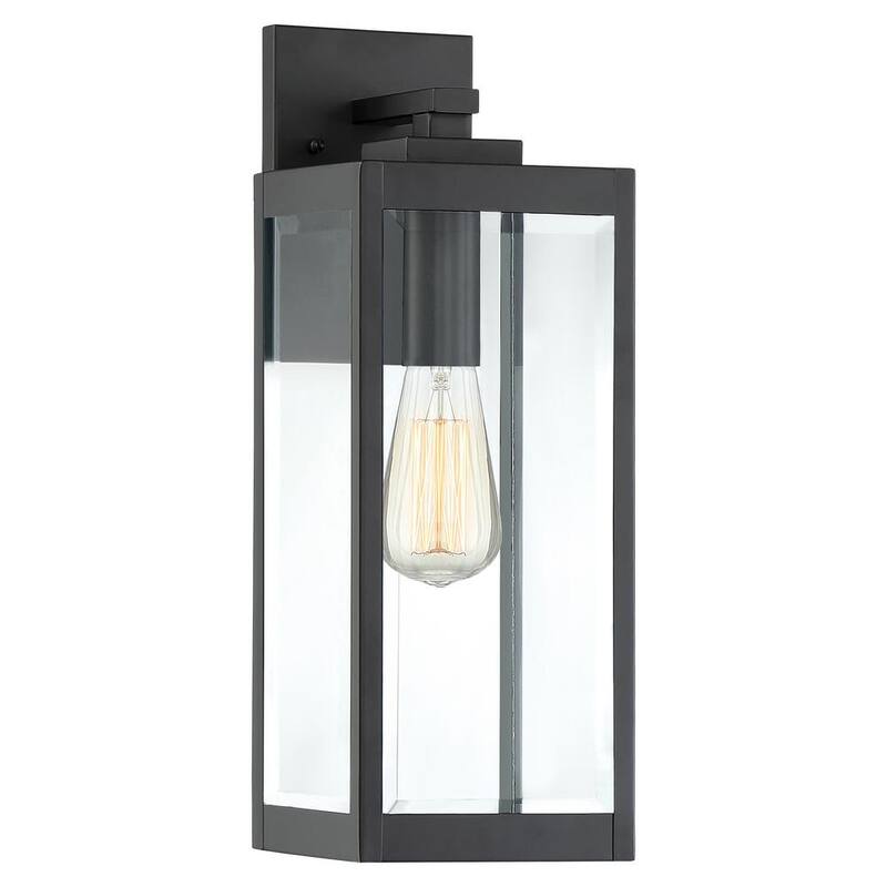 Linterna de pared para exterior Quoizel Westover de 1 luz en negro tierra - WVR8406EK