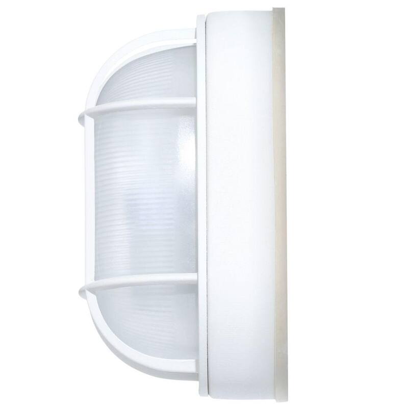 Luz de pared a granel para exteriores sin marca de 8 pulgadas en color blanco - G14776-WH