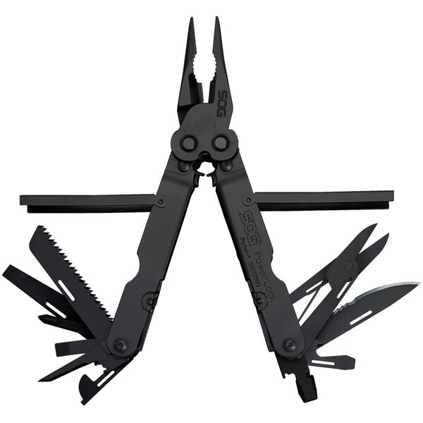 Gsm 2024 Sog Powerlock Eod Black Oxide Nylon Sheath, Multi Tools, Peg Bx - SOG-B61N-CP