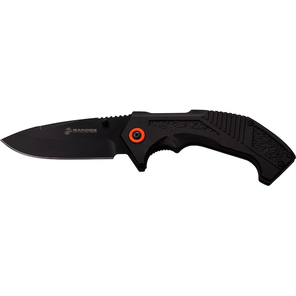 Master Cutlery 2017 Master 5In Fldr, Blk Ss Bld, Blk Anodized Alum Hndl W/Blk Pc - MAS-M-1050BP