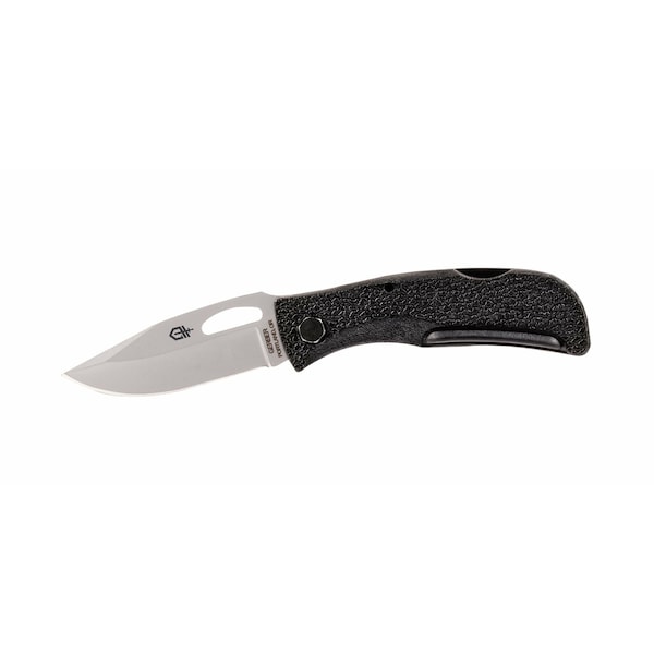 Gerber Folding Knife, Drop Point, 2-3/8In, Black - 06501