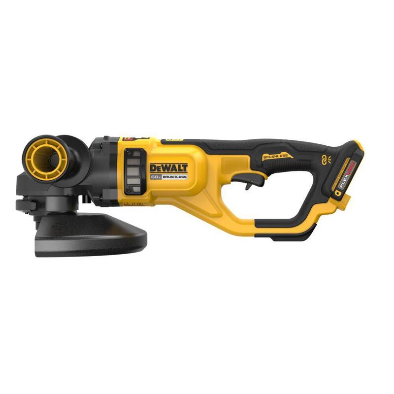 Amoladora angular inalámbrica DEWALT 60-Vol MAX de 7 a 9 pulgadas (sólo la herramienta) - DCG460B