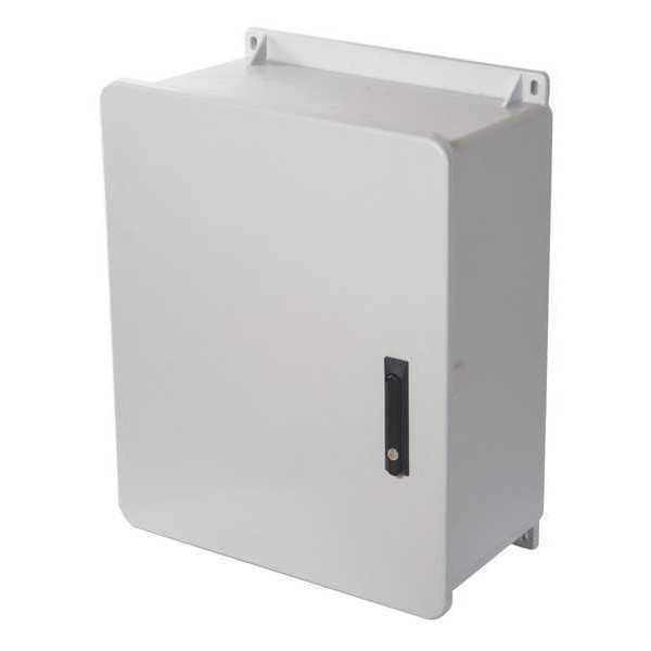 Wiegmann Fiberglass Electrical Enclosures, 19.88 in H, 11.33 in D, 20 in W, NEMA 4X, 6P, 12, 13, Hinged - HW-J2020103PT