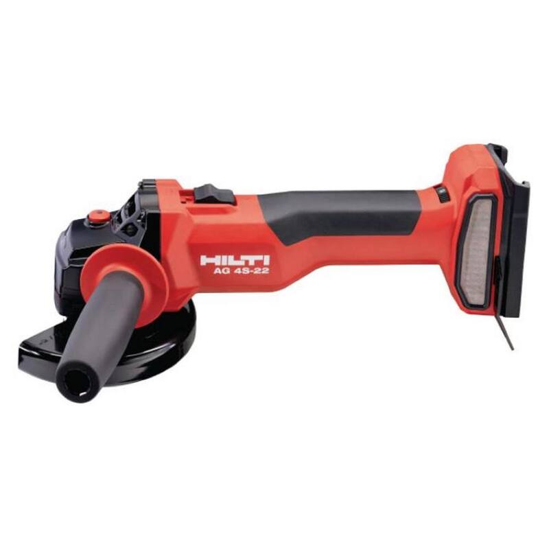 Esmeriladora angular sin escobillas de 4-1/2 pulgadas Hilti 22-Volt NURON AG 4S ATC de iones de litio inalámbrica (solo herramienta) - 2248340.