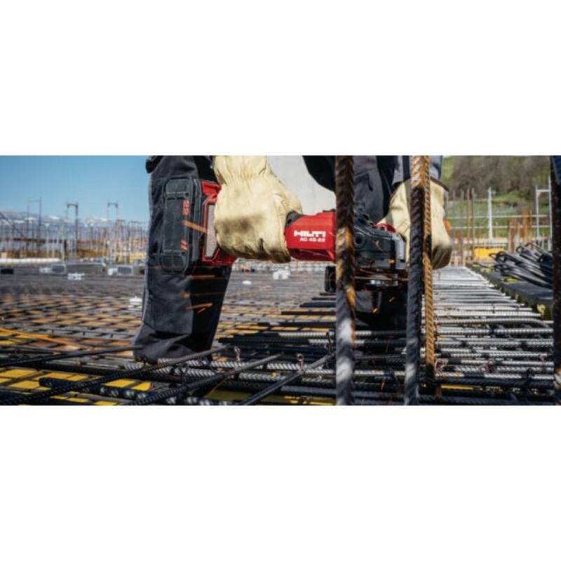 Esmeriladora angular sin escobillas de 4-1/2 pulgadas Hilti 22-Volt NURON AG 4S ATC de iones de litio inalámbrica (solo herramienta) - 2248340.