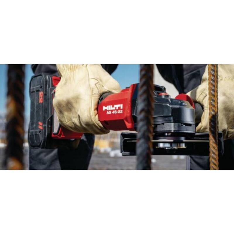 Esmeriladora angular sin escobillas de 4-1/2 pulgadas Hilti 22-Volt NURON AG 4S ATC de iones de litio inalámbrica (solo herramienta) - 2248340.