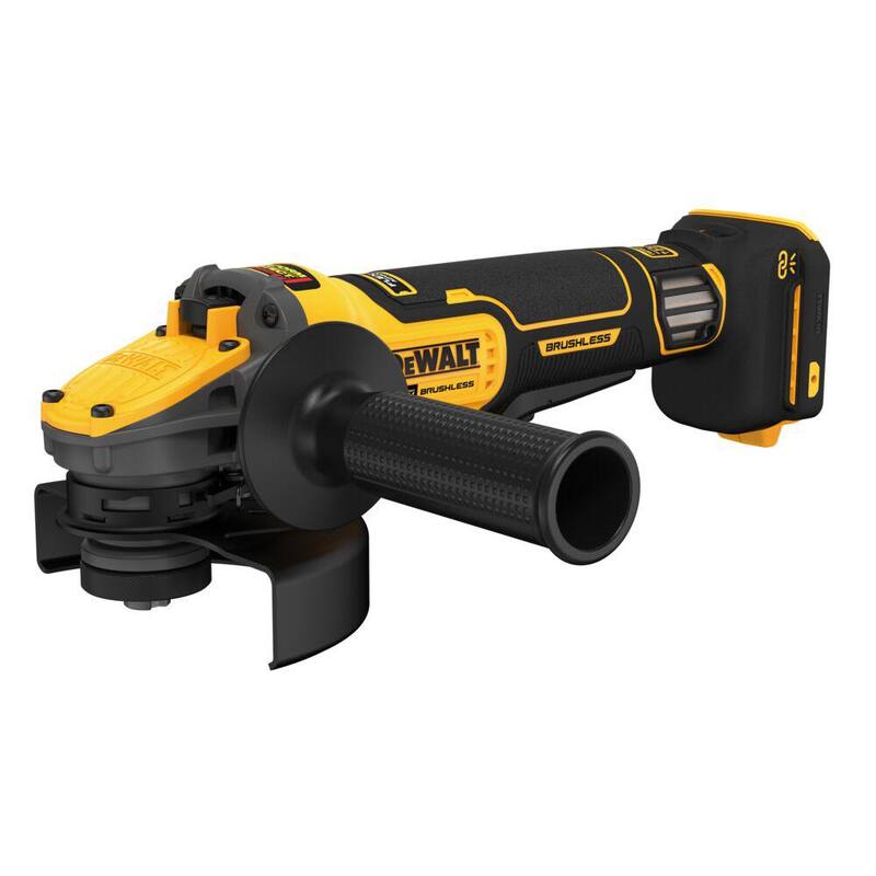 Amoladora angular inalámbrica DEWALT 20V sin escobillas de 4-1/2 a 5 pulgadas con velocidad variable y ventaja FLEXVOLT (solo herramienta) - DCG416VSB