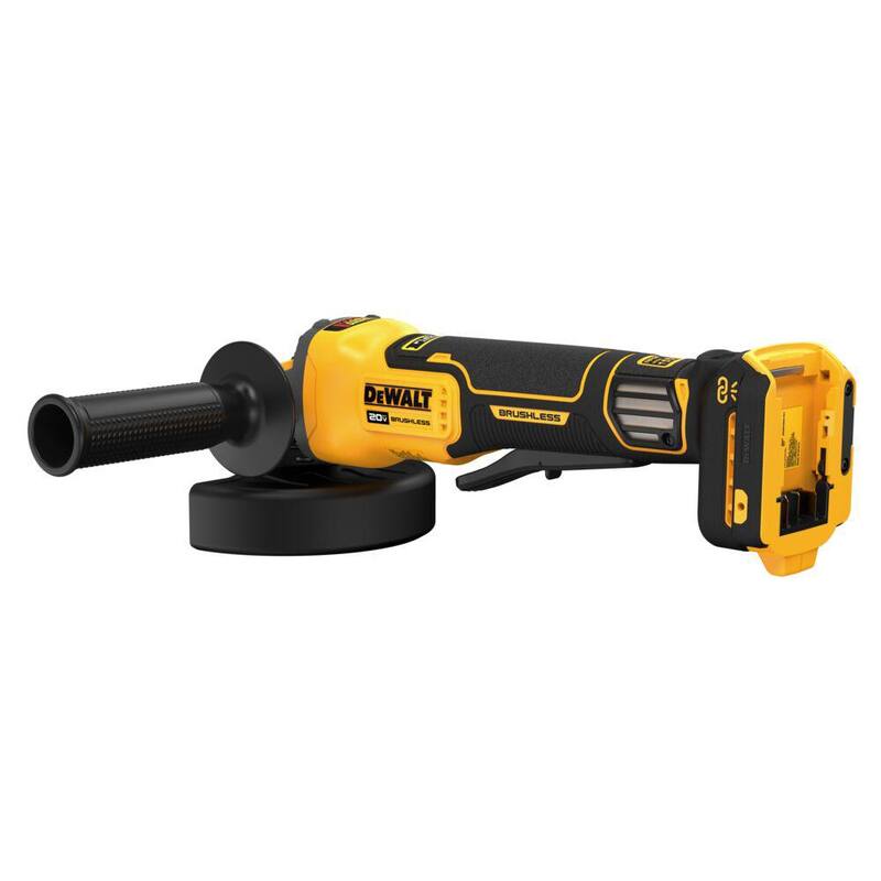 Amoladora angular inalámbrica DEWALT 20V sin escobillas de 4-1/2 a 5 pulgadas con velocidad variable y ventaja FLEXVOLT (solo herramienta) - DCG416VSB